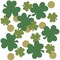 St. Patricks Theme - Shamrock & Coin Deluxe Sparkle Confetti - Pack of 12